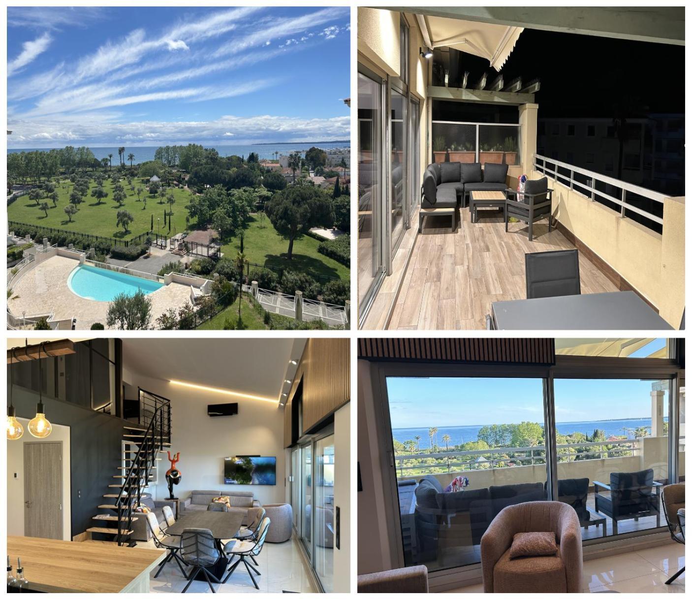 Duplex Villa Les Pins 89M2 Et Terrasse 30M2 昂蒂布 外观 照片